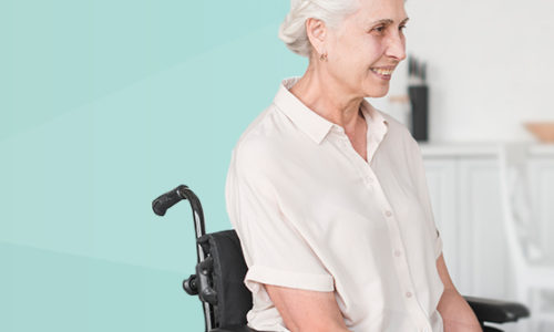 Mujer en silla de ruedas