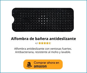 Alfombra antideslizante negra