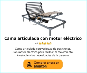Cama articulada individual con motor eléctrico