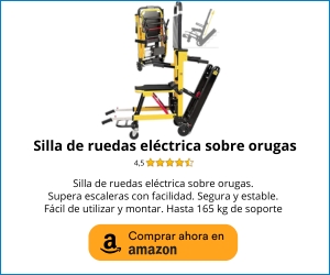 Silla eléctrica sobre orugas
