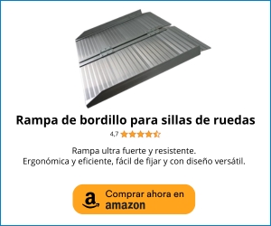 Rampa metálica para silla de ruedas