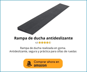 Rampa de ducha de goma antideslizante