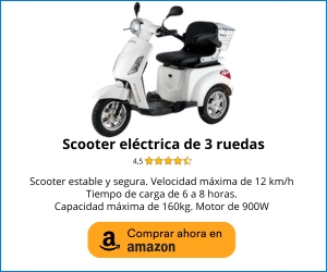 Scooter eléctrica 3 ruedas