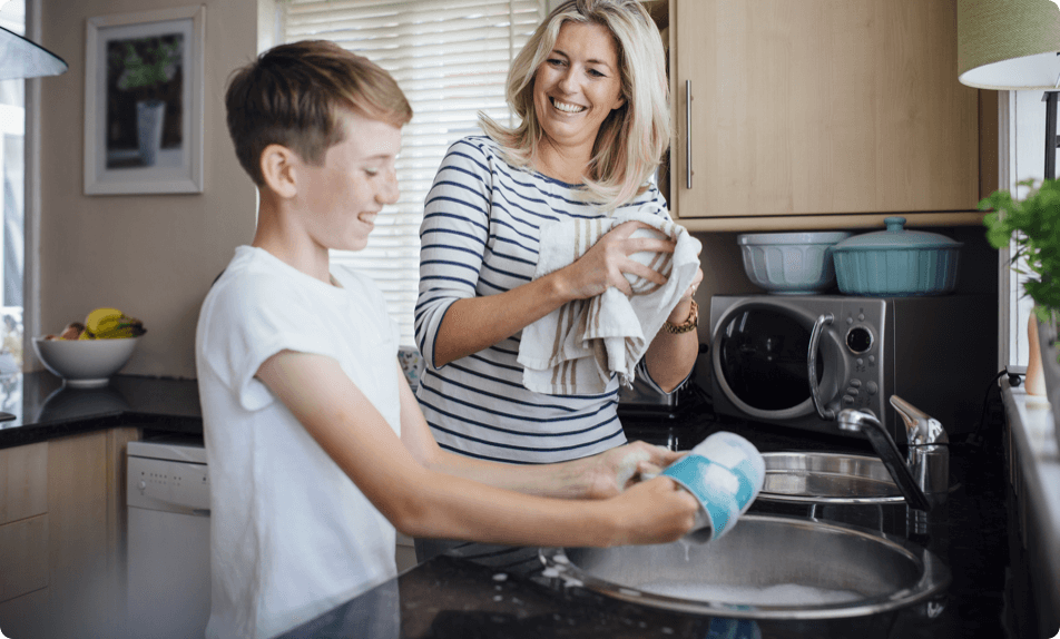 Colaborar con familiares y entorno